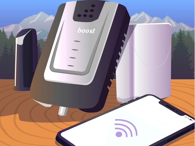 portable cell phone signal booster for hiking