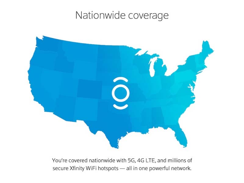 what towers does xfinity mobile use
