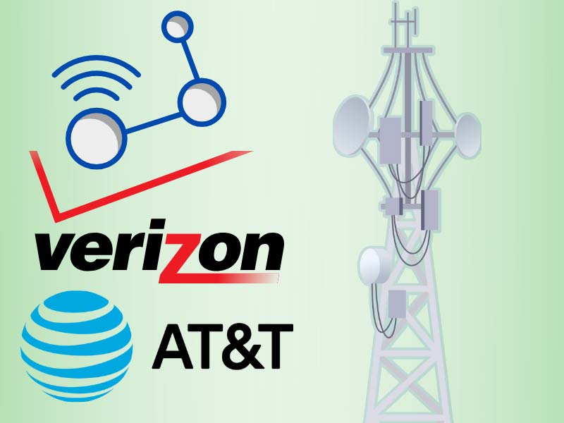 do at&t and verizon share towers